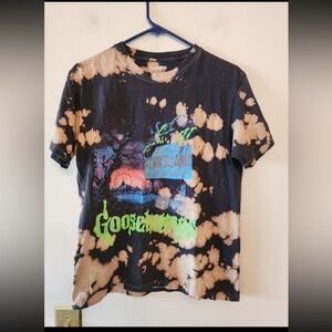 Goosebumps Horrorland Graphic T-shirt Men Small Black Tie Dye Short Sleeve